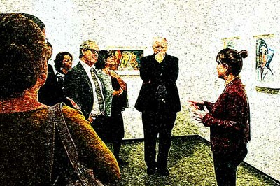 Público em exposição