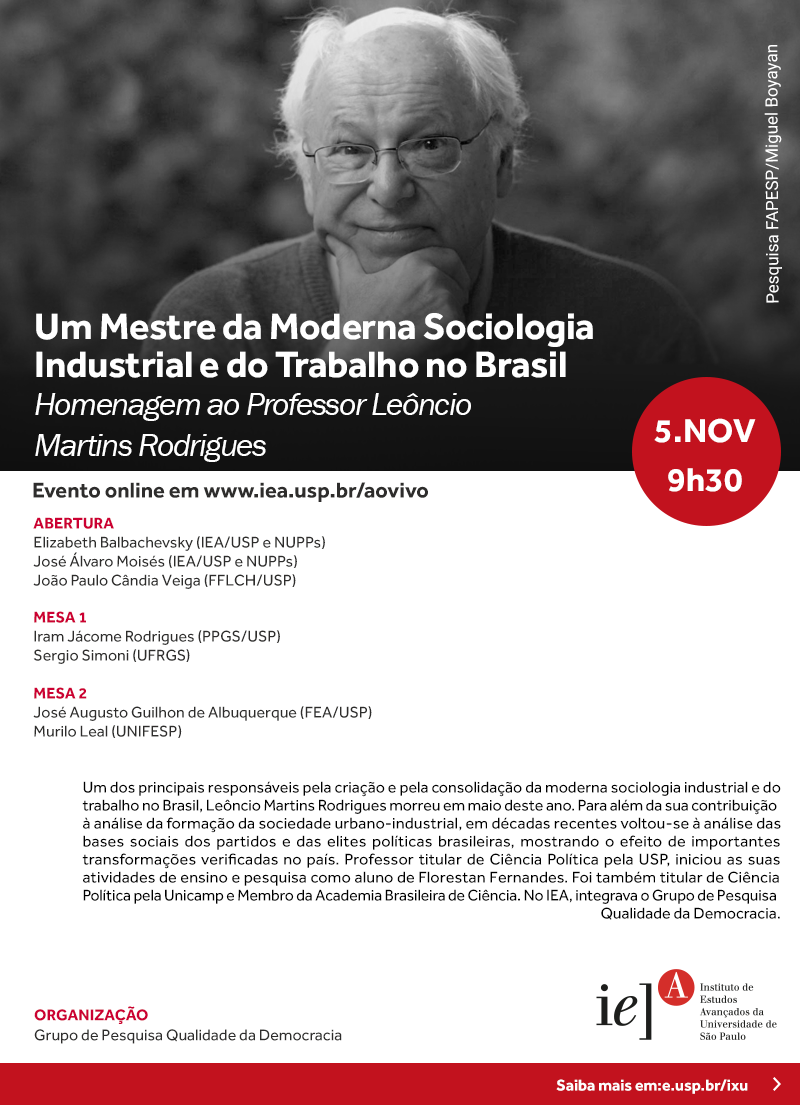 Um Mestre da Moderna Sociologia Industrial e do Trabalho no Brasil