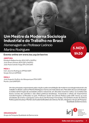 Um Mestre da Moderna Sociologia Industrial e do Trabalho no Brasil