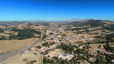 Vista aérea do Município de Vargem