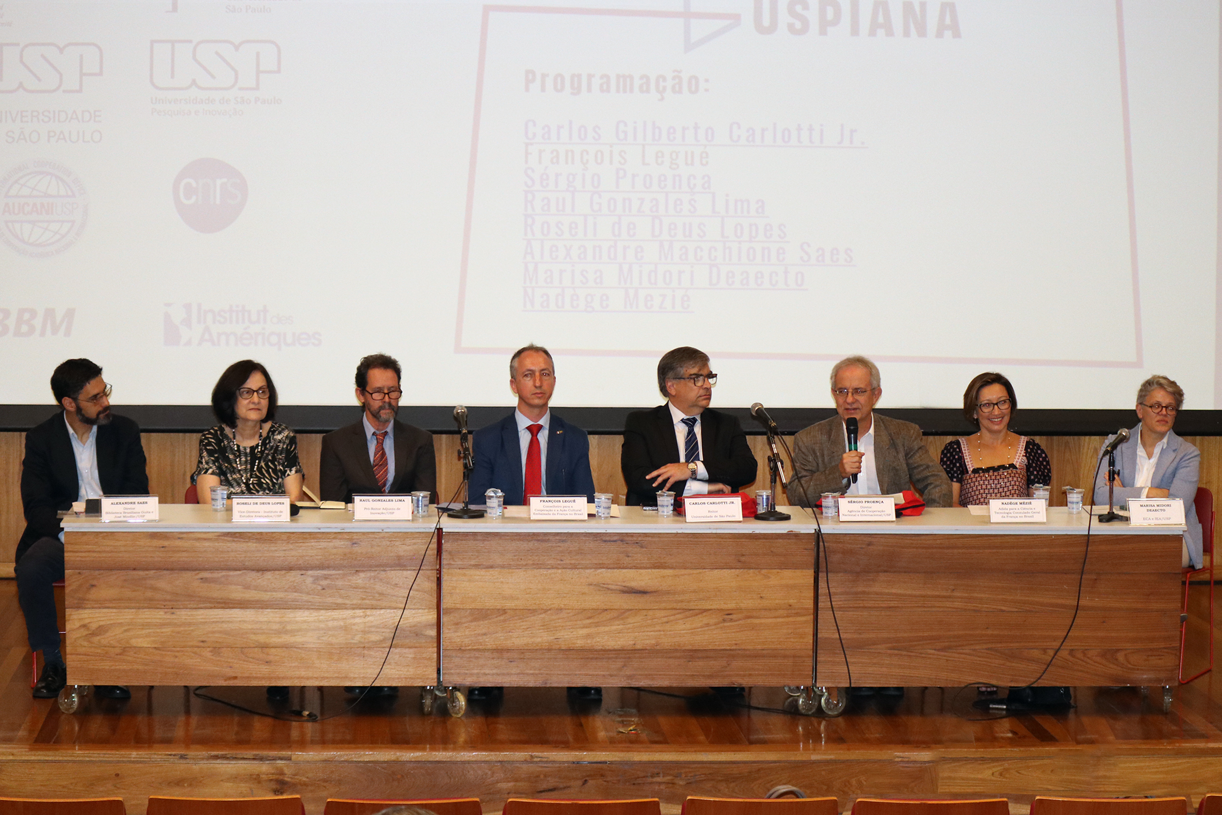 Alexandre Macchione Saes, Roseli de Deus Lopes, Raul Gonzales Lima, François Legué, Carlos Gilberto Carlotti Jr, Sergio Proença, Marisa Midori Deaecto e Nadège Mezié