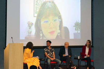 Ana Paula Sousa, Juan Ignacio Brizuela, Néstor Garcia Canclini, Sharine Machado C. Melo  e Mariana Martínez Matadamas , via vídeo-conferência