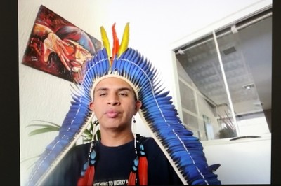 Erisvan Guajajara, via vídeo-conferência