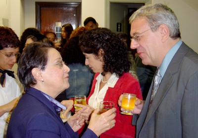 Leyla Perrone Moisés e Philippe Roger