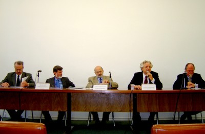 Carlos Eduardo Lins da Silva, José Augusto Guilhon Albuquerque, Ronaldo Mota Sardenberg, João Steiner e Jacques Marcovitch