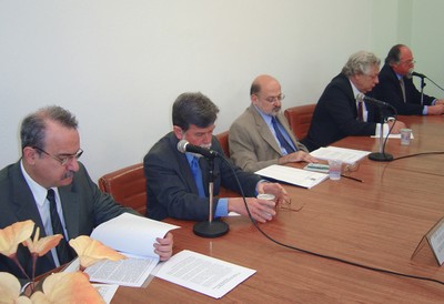 Carlos Eduardo Lins da Silva, José Augusto Guilhon Albuquerque, Ronaldo Mota Sardenberg, João Steiner e Jacques Marcovitch