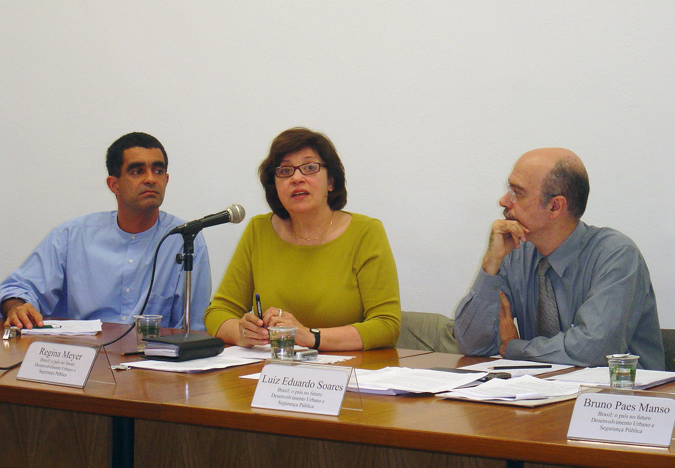 Eduardo Cesar Leão Marques, Regina Meyer e Luiz Eduardo Soares