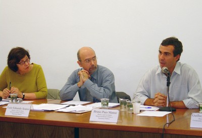 Regina Meyer, Luiz Eduardo Soares e Bruno Paes Manso