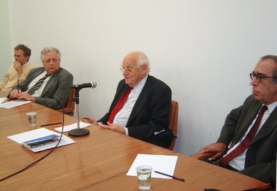 Ricardo Abramovay, João Steiner, Ignacy Sachs e Luiz Gylvan Meira Filho