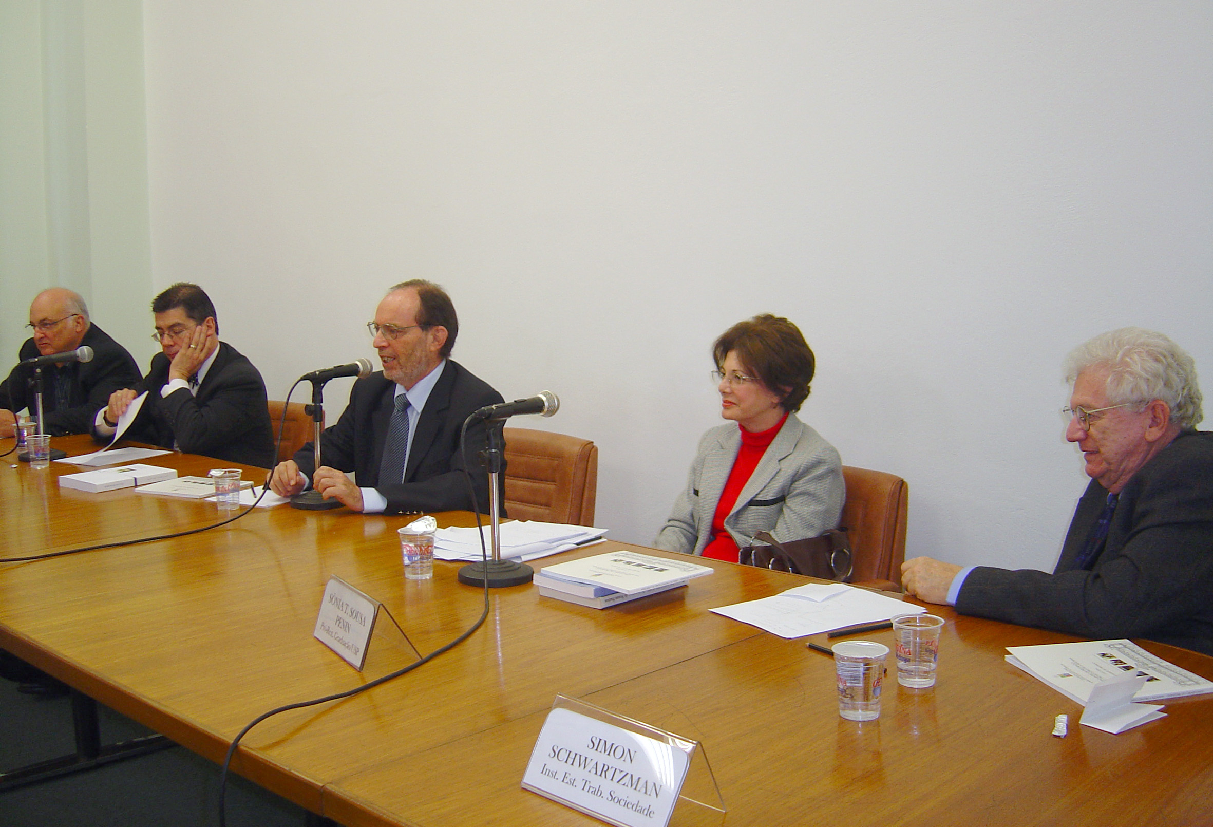 Roberto Leal Lobo e Silva Filho, Luis Riveros, Hernan Chaimovich, Sonia Penin e Simon Schwartzman