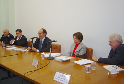 Roberto Leal Lobo e Silva Filho, Luis Riveros, Hernan Chaimovich, Sonia Penin e Simon Schwartzman