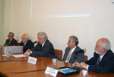 Alfredo Bosi, José Goldemberg, João Steiner, Armando Corbani Ferraz e Carlos Guilherme Mota
