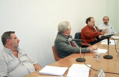 Roberto Vermulm, João Steiner, Glauco Arbix e Júlio Sérgio Gomes de Almeida