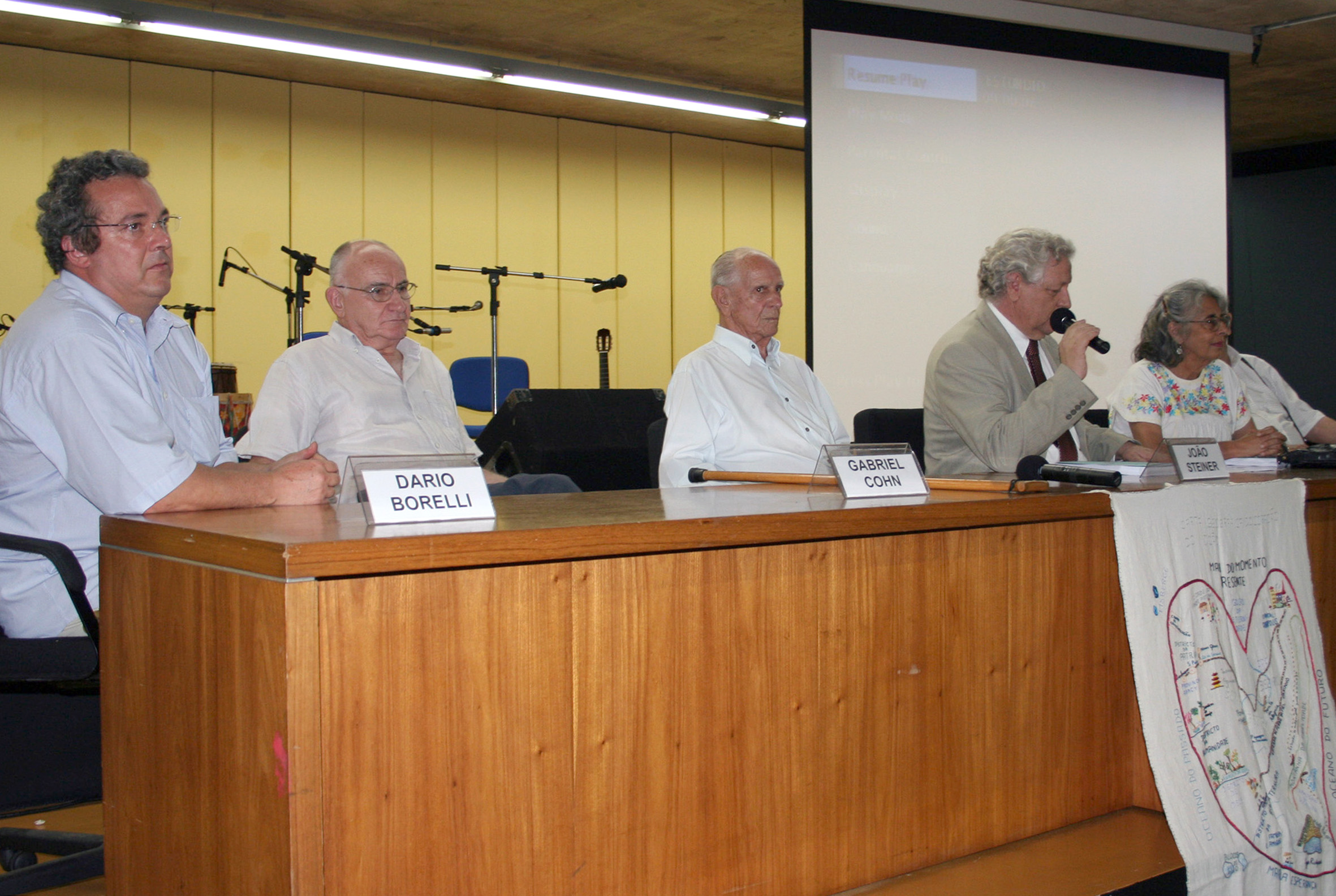 Dario Luis Borelli, Gabriel Cohn, Francisco Papaterra Limongi Neto, João Steiner e Ecléa Bosi