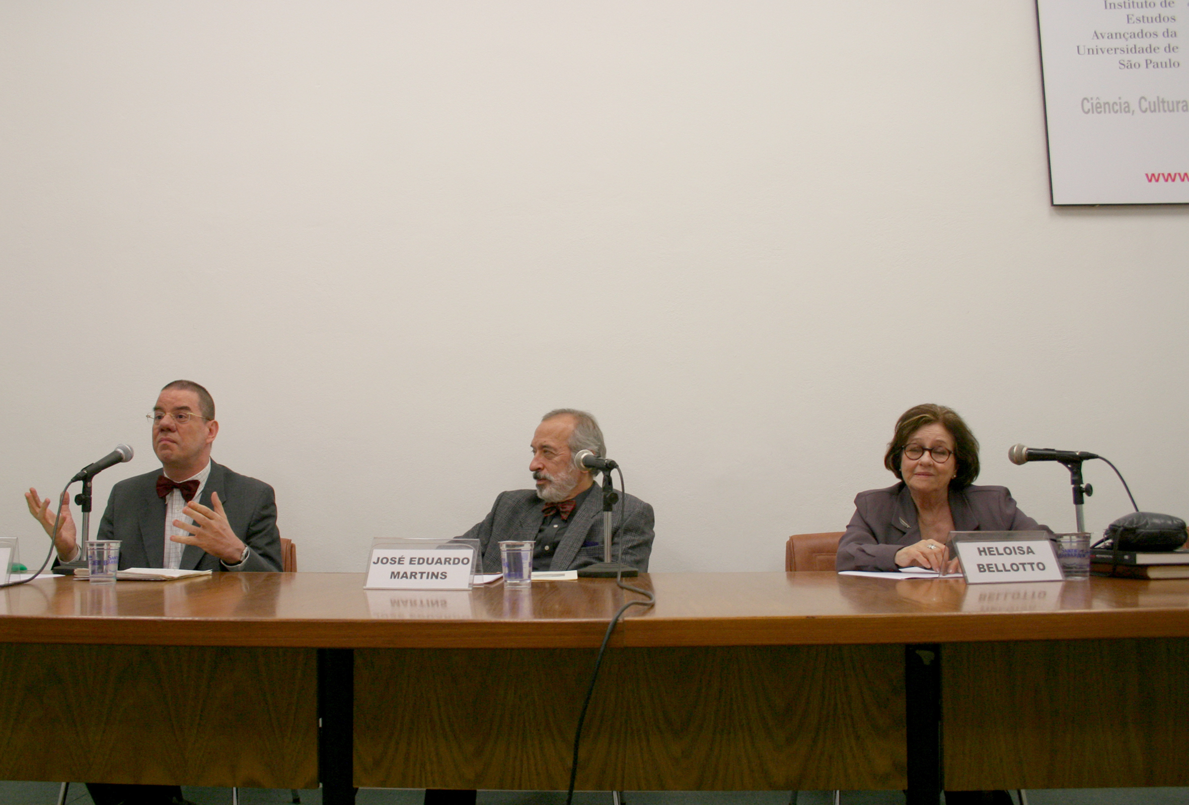 Rui Vieira Nery, José Eduardo Martins e Heloisa Bellotto