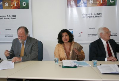 Jacques Marcovitch, Farhana Yamin e José Goldemberg