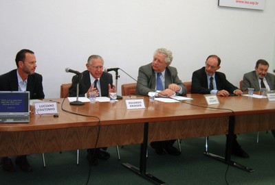 Luciano Coutinho, Eduardo Krieger, João Steiner, Hernan Chaimovich e Hermano Tavares