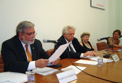 Marcos Barros, João Steiner, Bertha Becker e Neli Aparecida de Mello-Théry