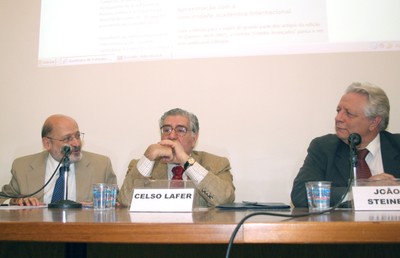 Ronaldo Mota Sardenberg, Celso Lafer e João Steiner