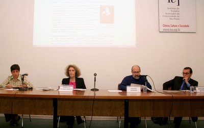 Cláudia Perrone-Moisés, Mireille Delmas-Marty, Sérgio Adorno e Eduardo Bittar