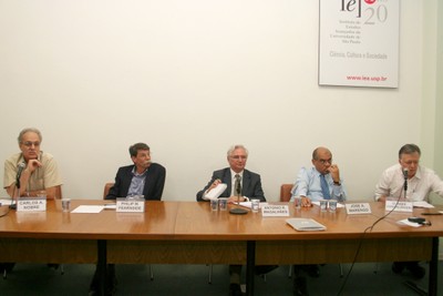 Carlos Nobre, Philip Fearnside, Antônio Rocha Magalhães, José Marengo e Ulisses Confalonieri