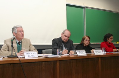 Horacio Capel, Pedro Leite da Silva Dias, Odete Seabra e Ana Fani Carlos