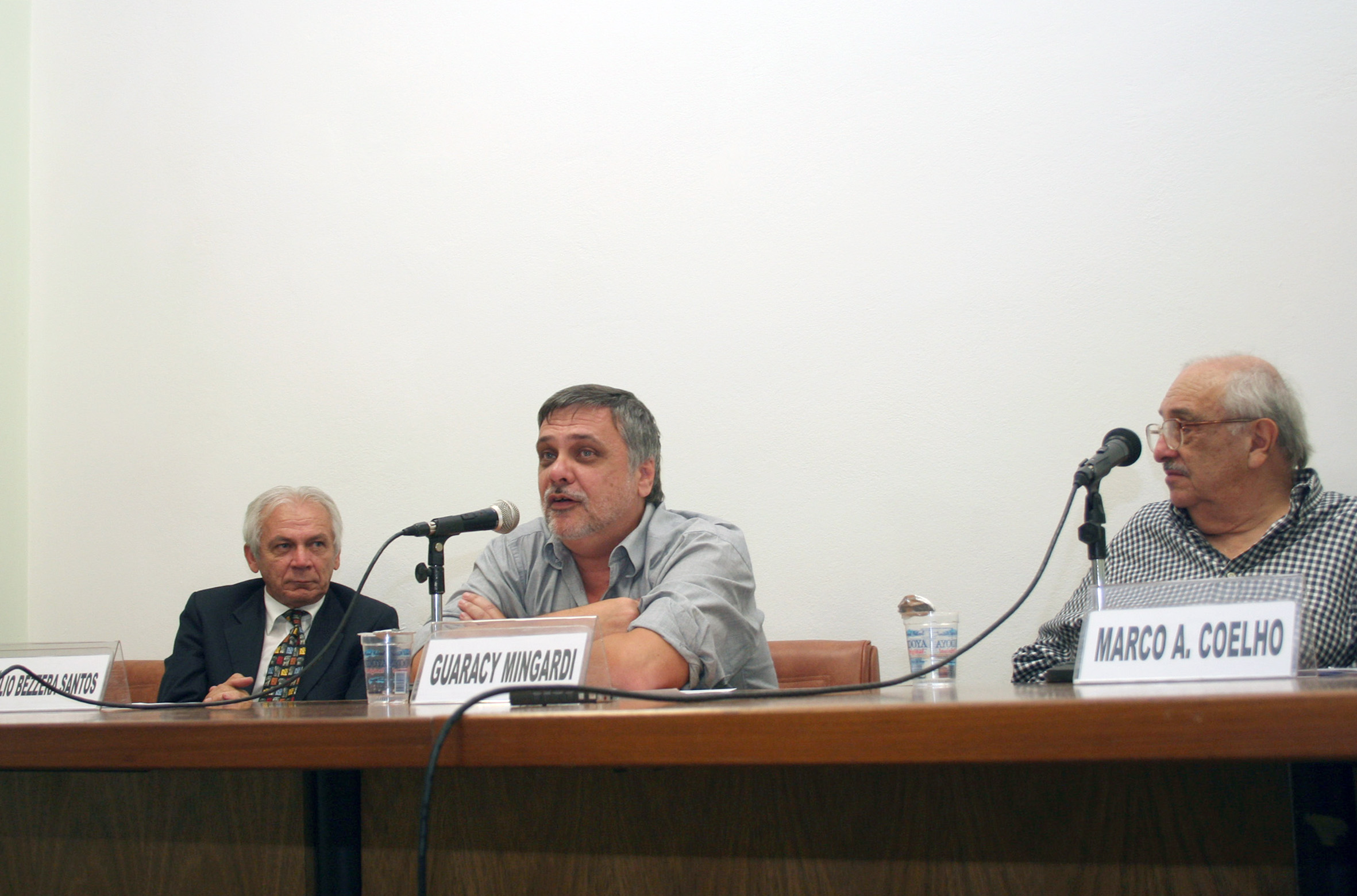 Getúlio Bezerra Santos, Guaracy Mingardi e Marco Antonio Coelho