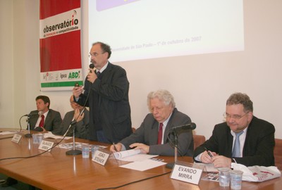 João Alberto de Negri, Esper Abraão Cavalheiro, Glauco Arbix, João Steiner, Evandro Mirra e Mário Salerno