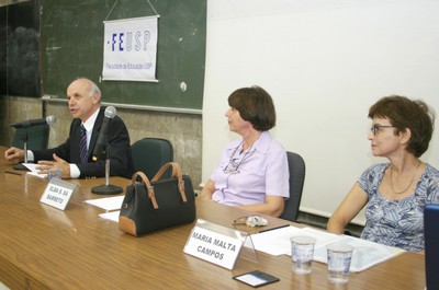 Carlos Roberto Jamil Cury, Elba Siqueira de Sá Barreto e Maria Malta Campos