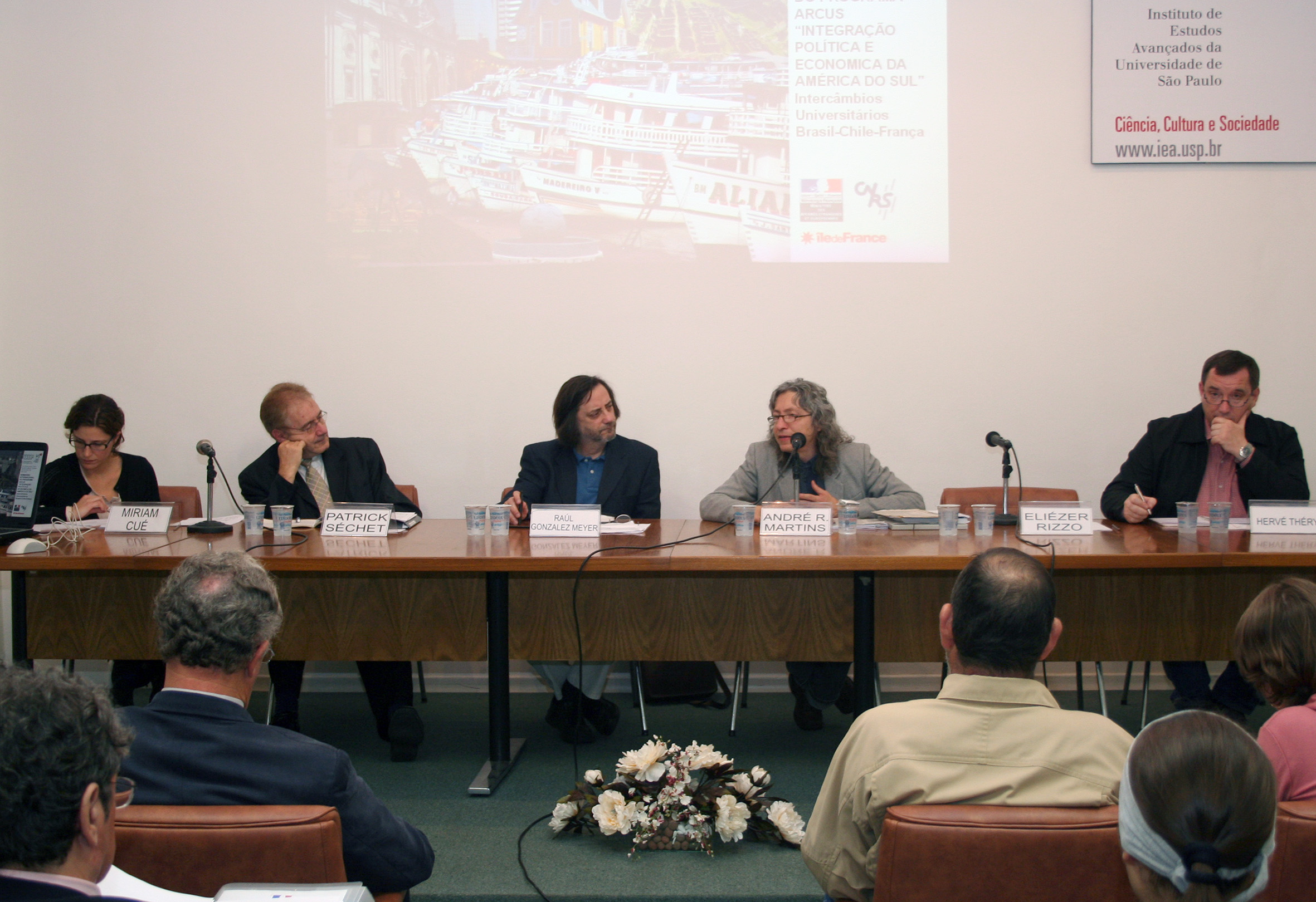 Miriam Cué, Patrick Séchet, Raúl Gonzalez Meyer, André Roberto Martins e Hervé Théry
