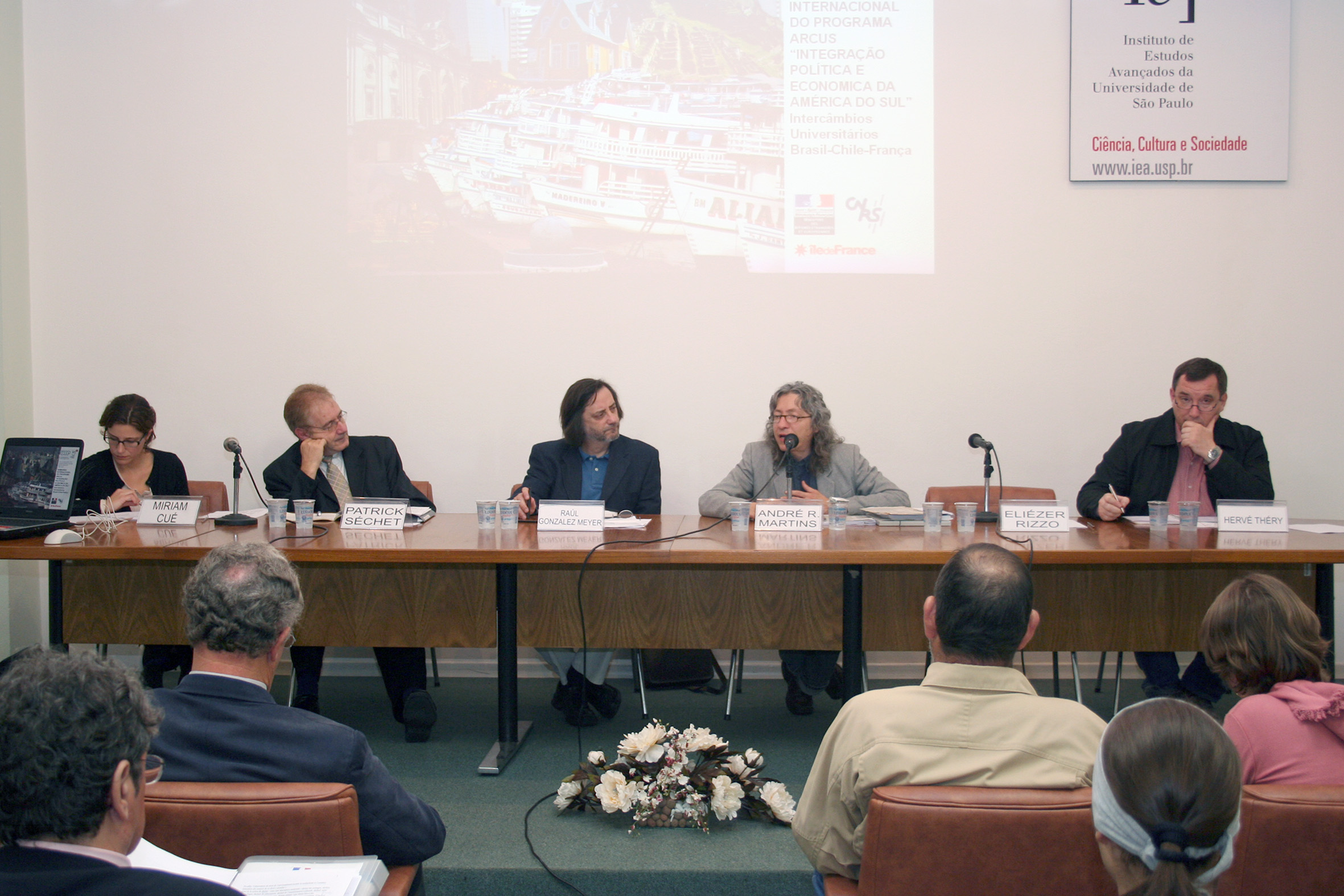 Miriam Cué, Patrick Séchet, Raúl Gonzalez Meyer, André Roberto Martins e Hervé Théry