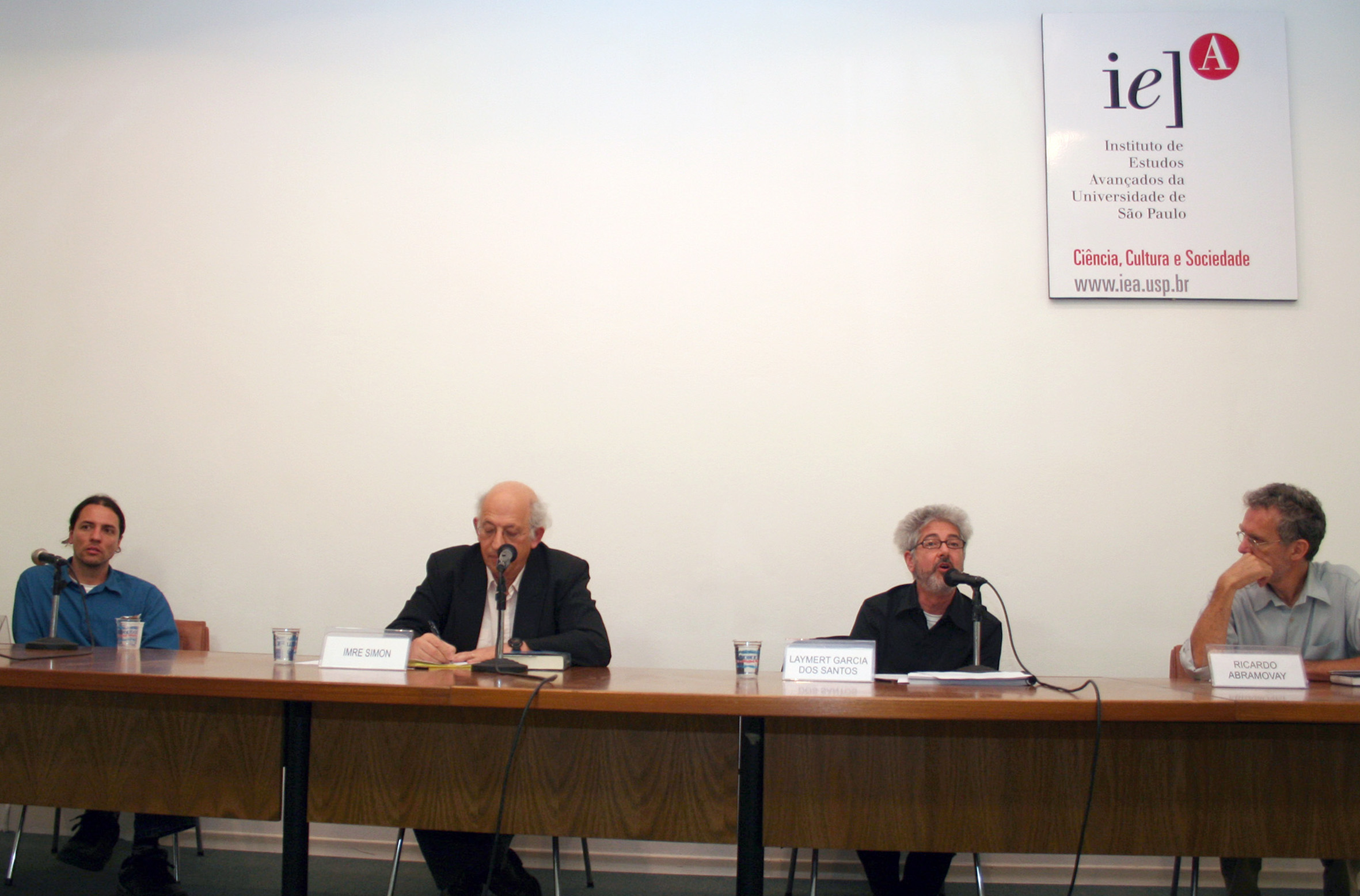 Jorge Machado, Imre Simon, Laymert Garcia dos Santos e Ricardo Abramovay