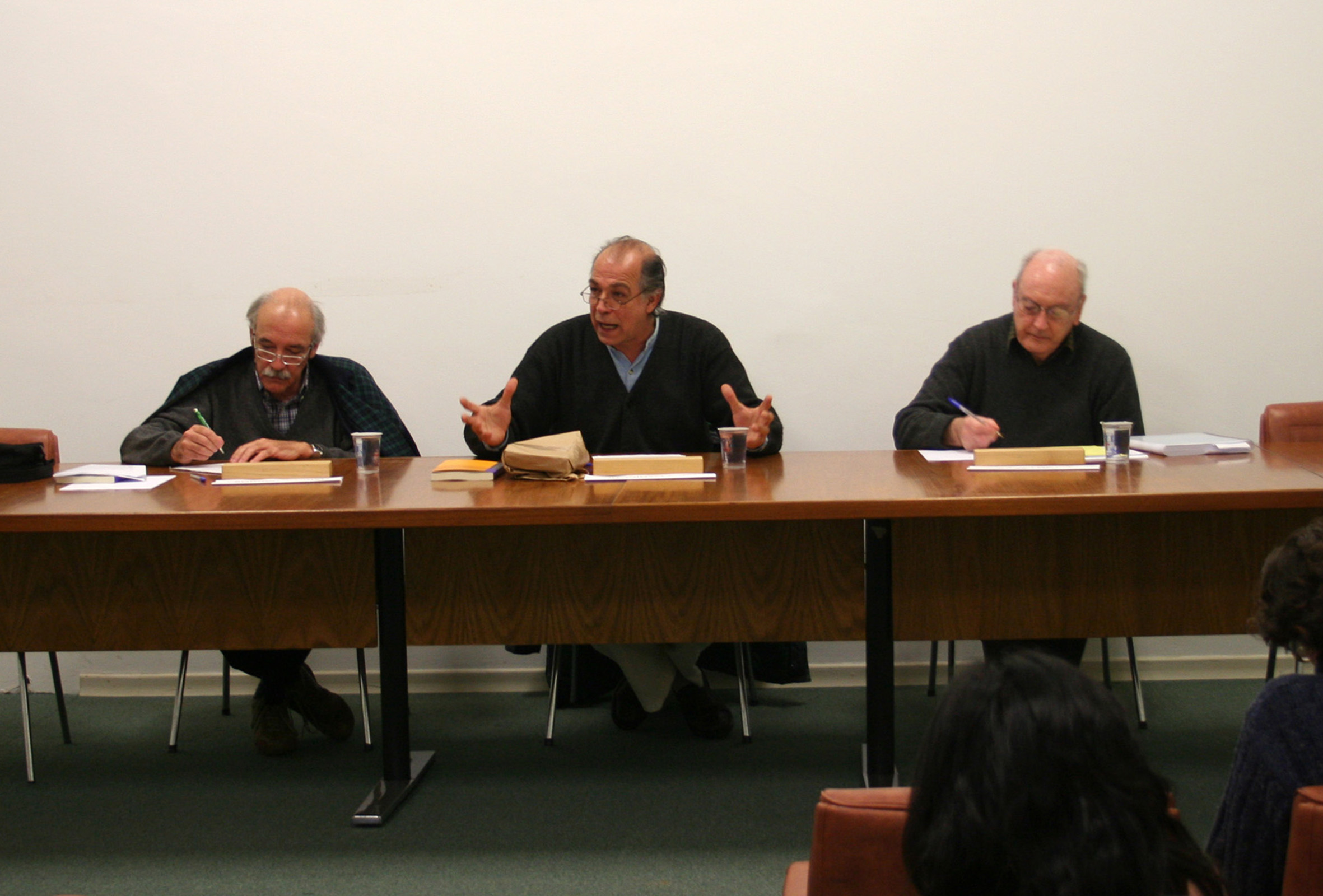 Marcos Barbosa de Oliveira, Pablo Mariconda e Hugh Lacey