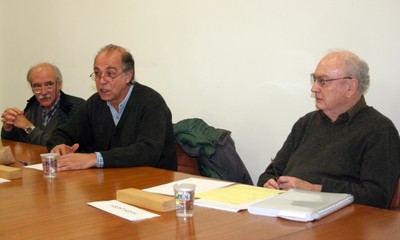 Marcos Barbosa de Oliveira, Pablo Mariconda e Hugh Lacey