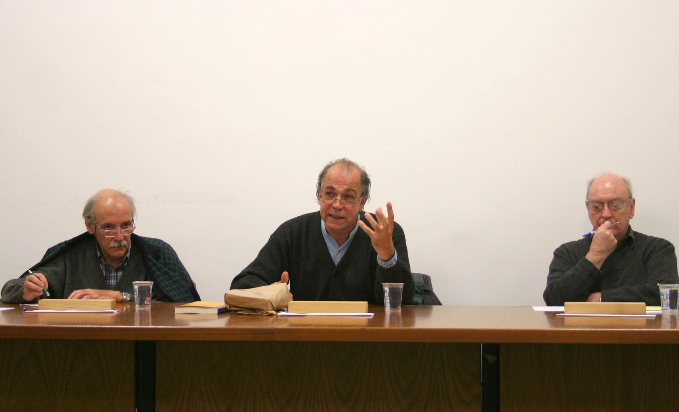 Marcos Barbosa de Oliveira, Pablo Mariconda e Hugh Lacey