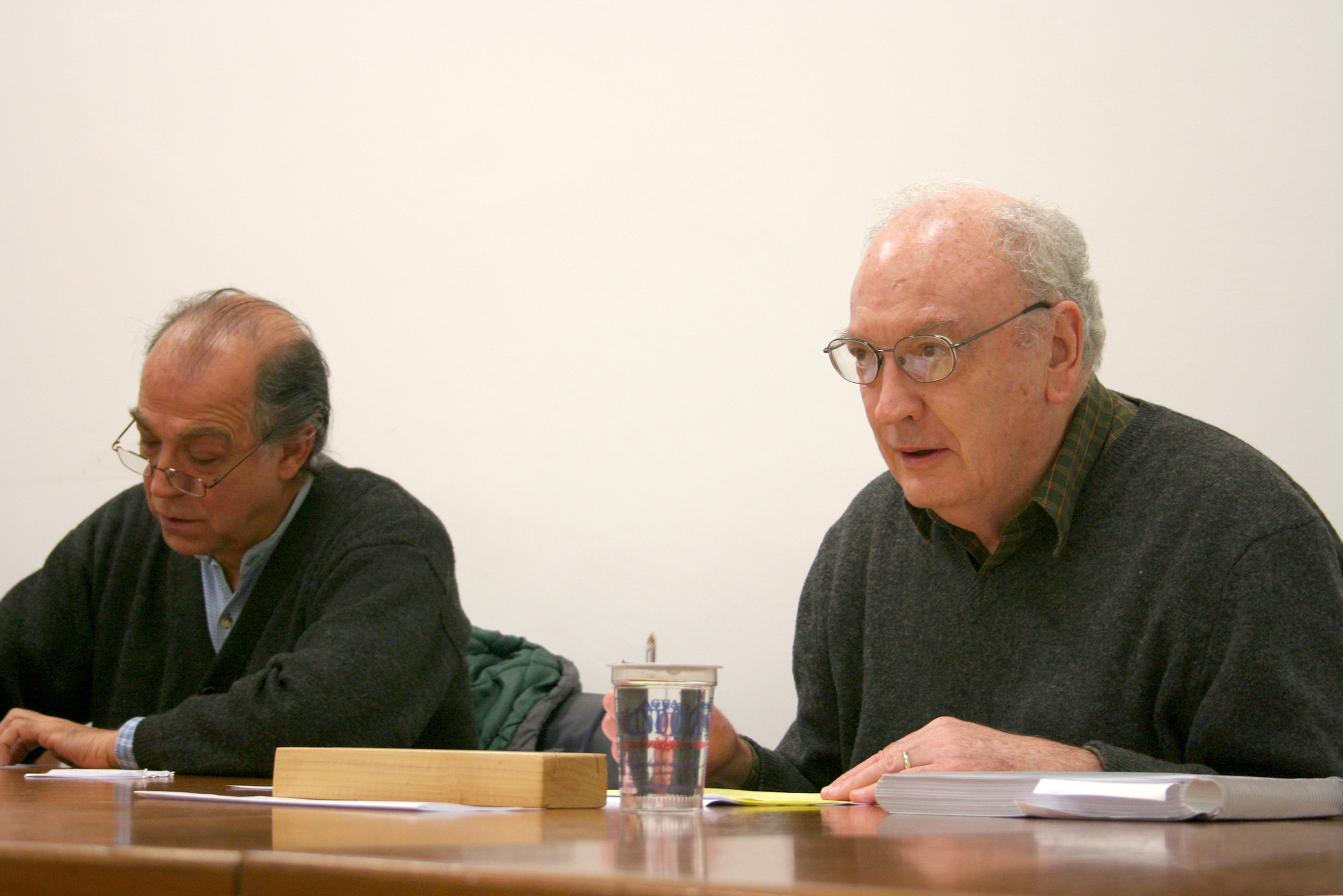 Pablo Mariconda e Hugh Lacey