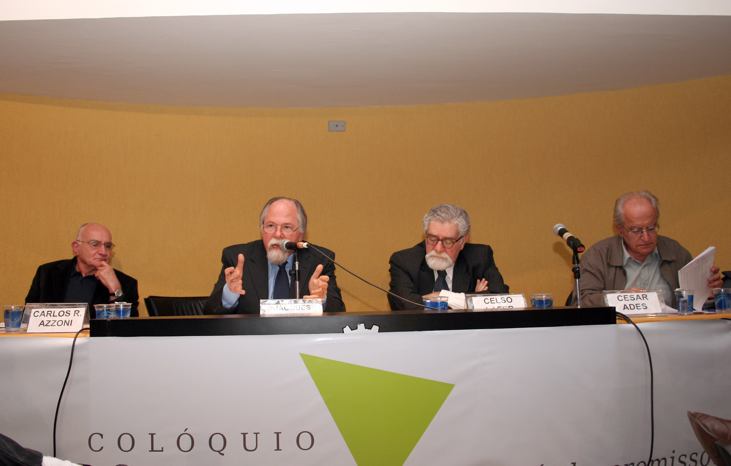 Gabriel Cohn, Jacques Marcovitch, Celso Lafer e César Ades