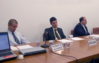 Roberto Alvarez, Mário Sérgio Salerno e Glauco Arbix