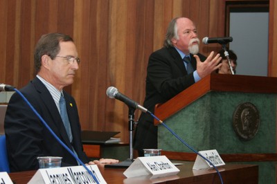Luiz Fernado Furlan e Jacques Marcovitch