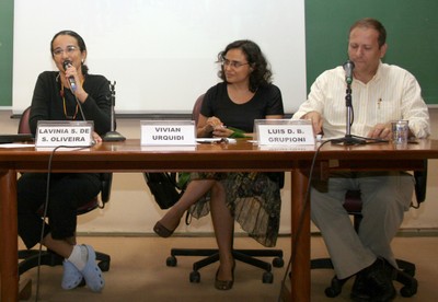 Lavínia Santos de Souza Oliveira, Vivian Urquidi e Luis Donisete Grupioni