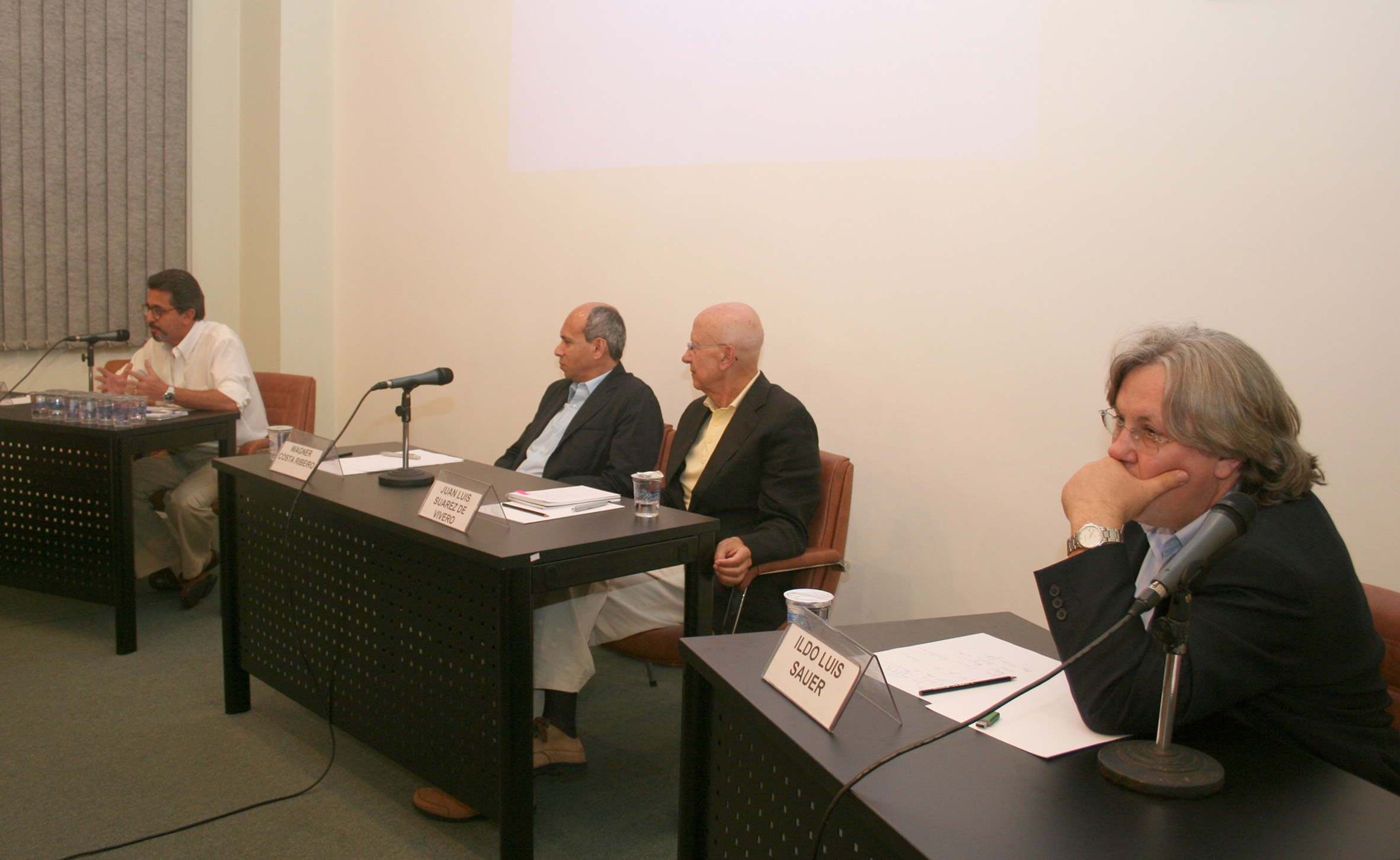 Antonio Carlos Robert Moraes, Wagner Costa Ribeiro, Juan Luis Suárez de Vivero e Ildo Sauer