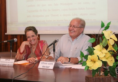 Leyla Perrone-Moisés e César Ades