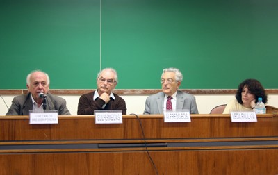 Luiz Carlos Bresser Pereira, Guilherme Leite Dias, Alfredo Bosi e Leda Paulani