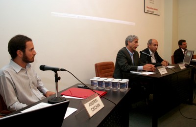 Andrei Cechin, José Eli da Veiga, Wagner Costa Ribeiro e Carlos Henrique de Brito Cruz