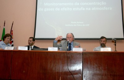 Vera Lúcia Imperatriz Fonseca, Eduardo Haddad, Jacques Marcovitch e Paulo Artaxo