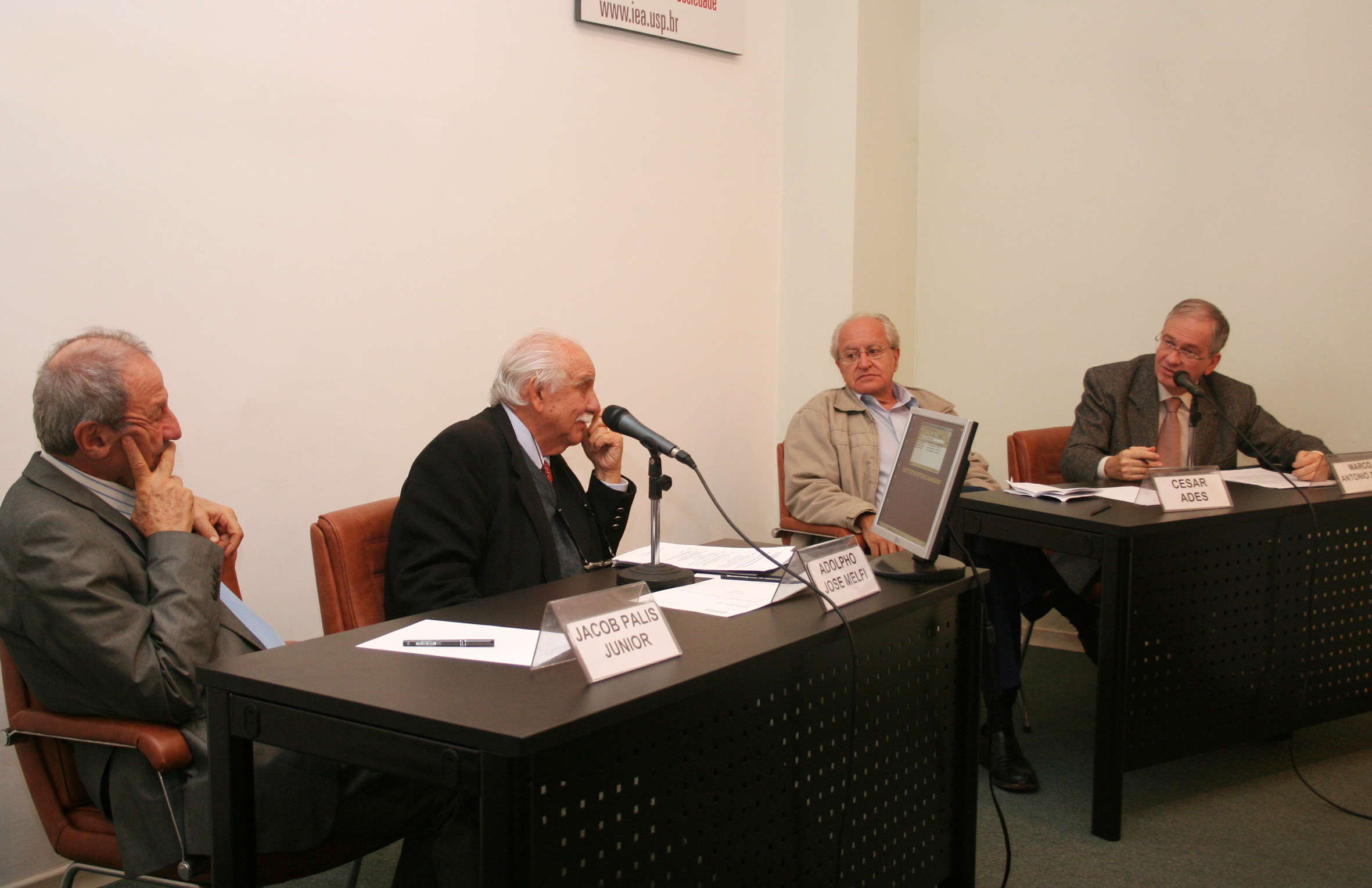 Jacob Palis Jr, Adolpho José Melfi, César Ades e Marco Antonio Zago
