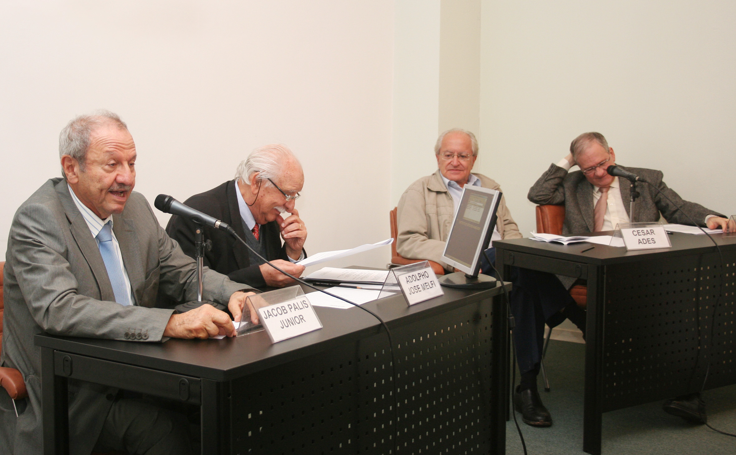 Jacob Palis Jr, Adolpho José Melfi, César Ades e Marco Antonio Zago