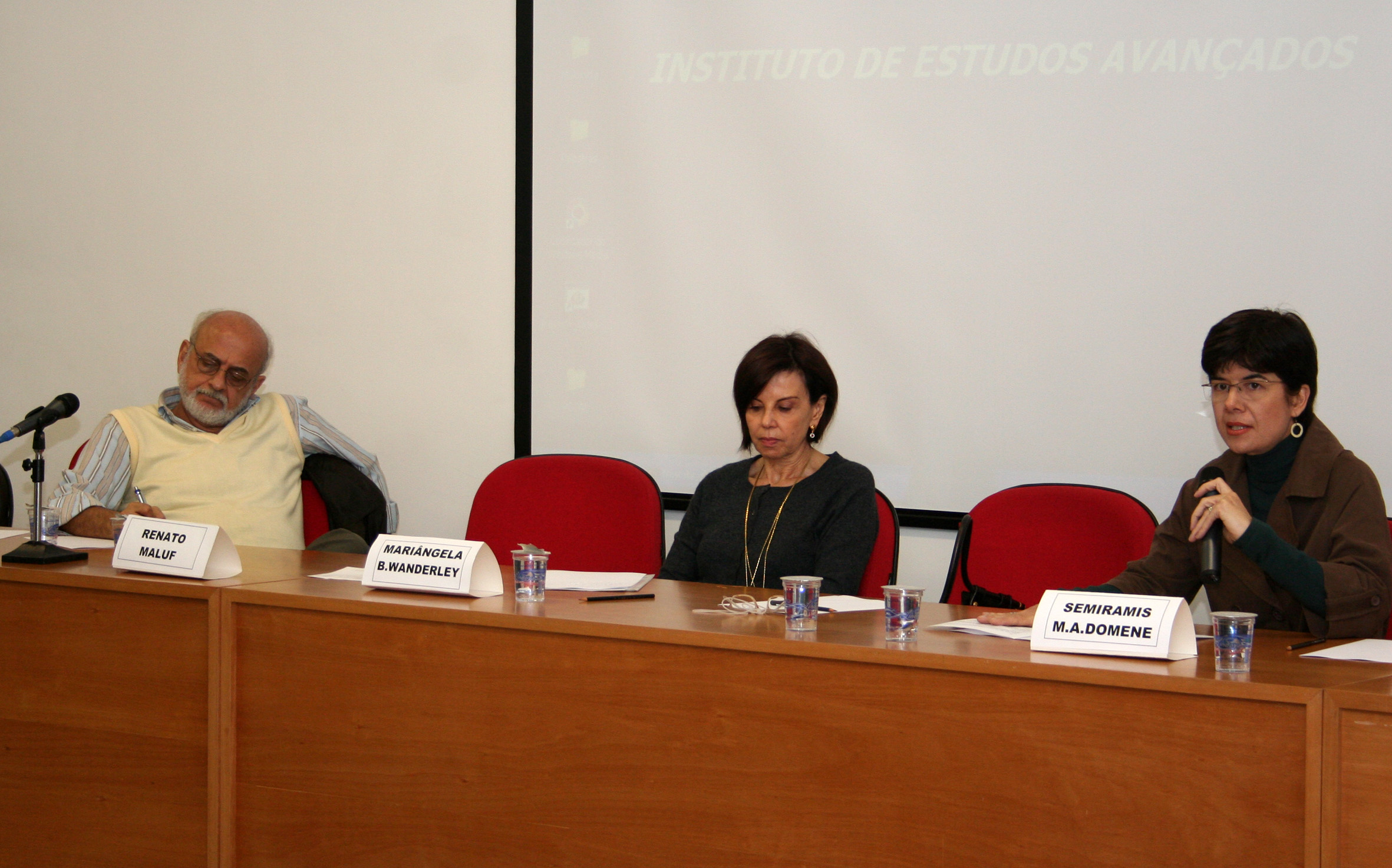 Renato Maluf, Mariângela Belfiore Wanderley e Semíramis Martins Alvarez Domene