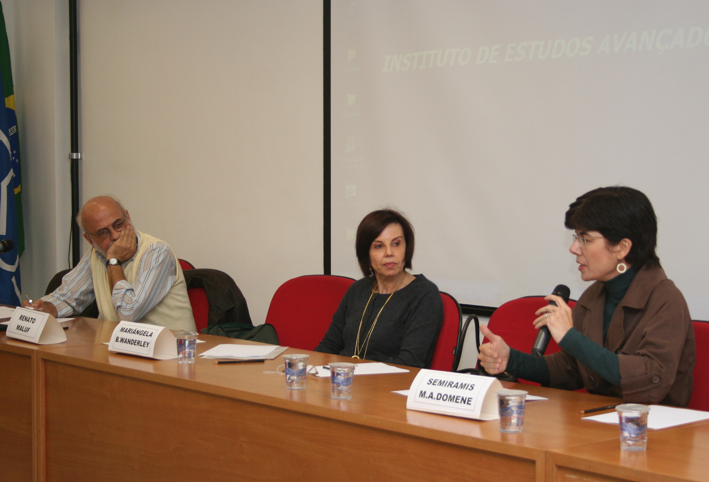 Renato Maluf, Mariângela Belfiore Wanderley e Semíramis Martins Alvarez Domene