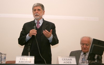 Celso Amorim e César Ades